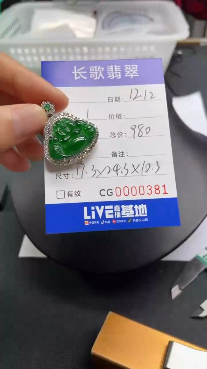 【闪购商品】翡翠颈饰银S925镶嵌0381