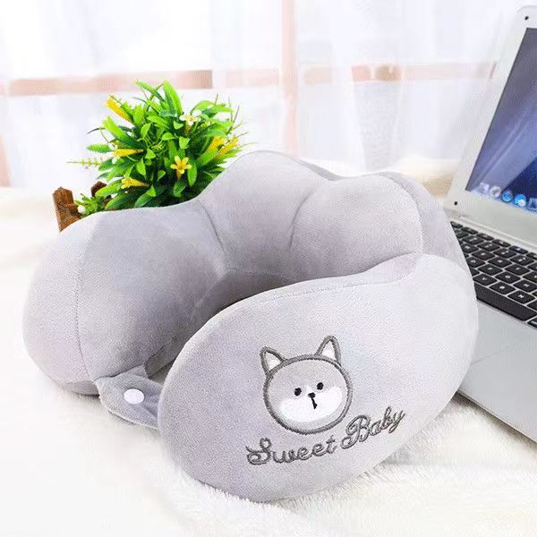 可爱u型枕护颈枕脖子靠枕午睡颈椎头枕脖枕飞机睡觉u形枕头男女款