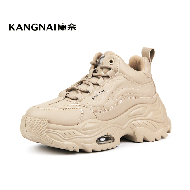 Kangnai/康奈38491专柜正品透气老爹厚底女运动休闲厚底女鞋皮鞋