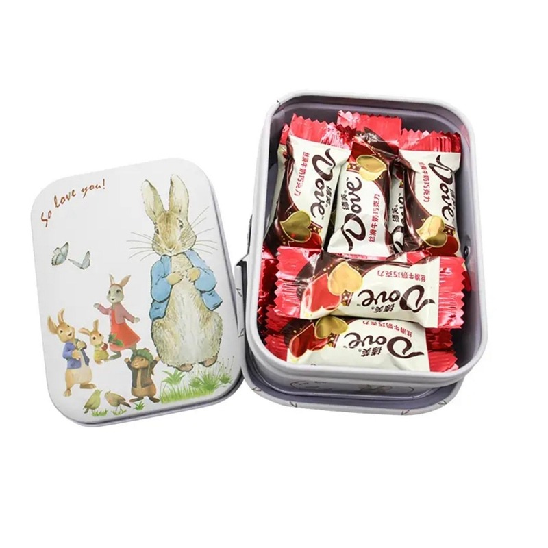 德芙巧克力方形提盒45g*1罐 丝滑牛奶小兔子礼盒