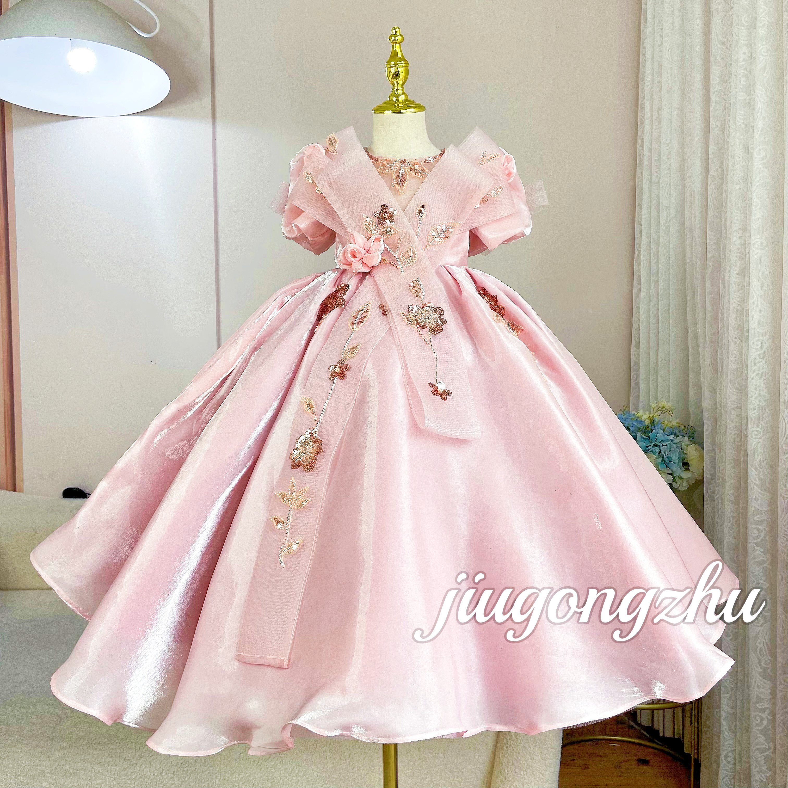 【绮幻蔷薇】儿童女童洋气生日走秀公主裙花童蓬蓬纱气质夏季宴会