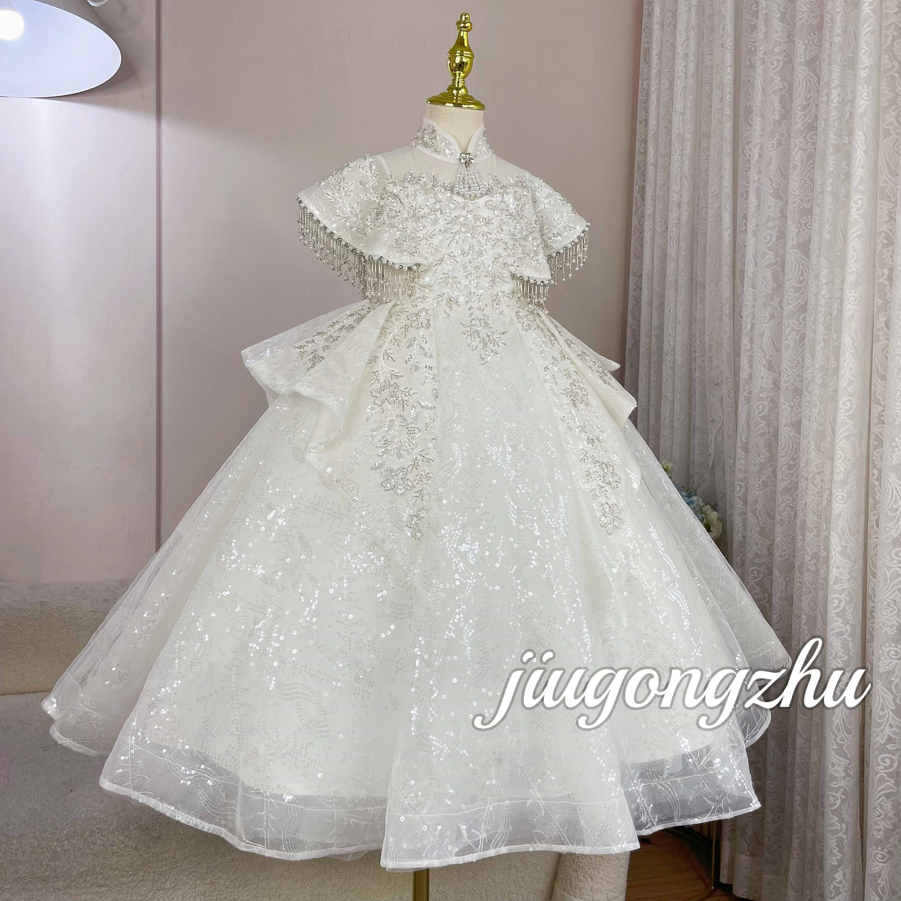 【民国千金】儿童女童洋气生日走秀小女孩花童蓬蓬纱气质夏季宴会