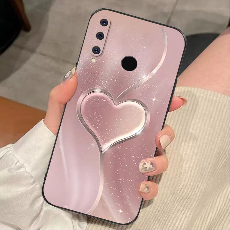荣耀20i手机壳HONOR20I硅胶玫瑰渐变爱心女款防摔软壳简约创意全