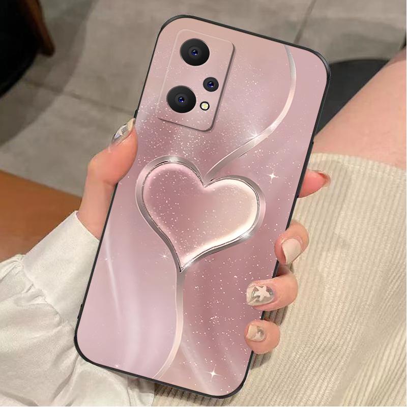 OPPOk10x手机壳oppoK10X硅胶玫瑰渐变爱心女款防摔软壳简约创意全