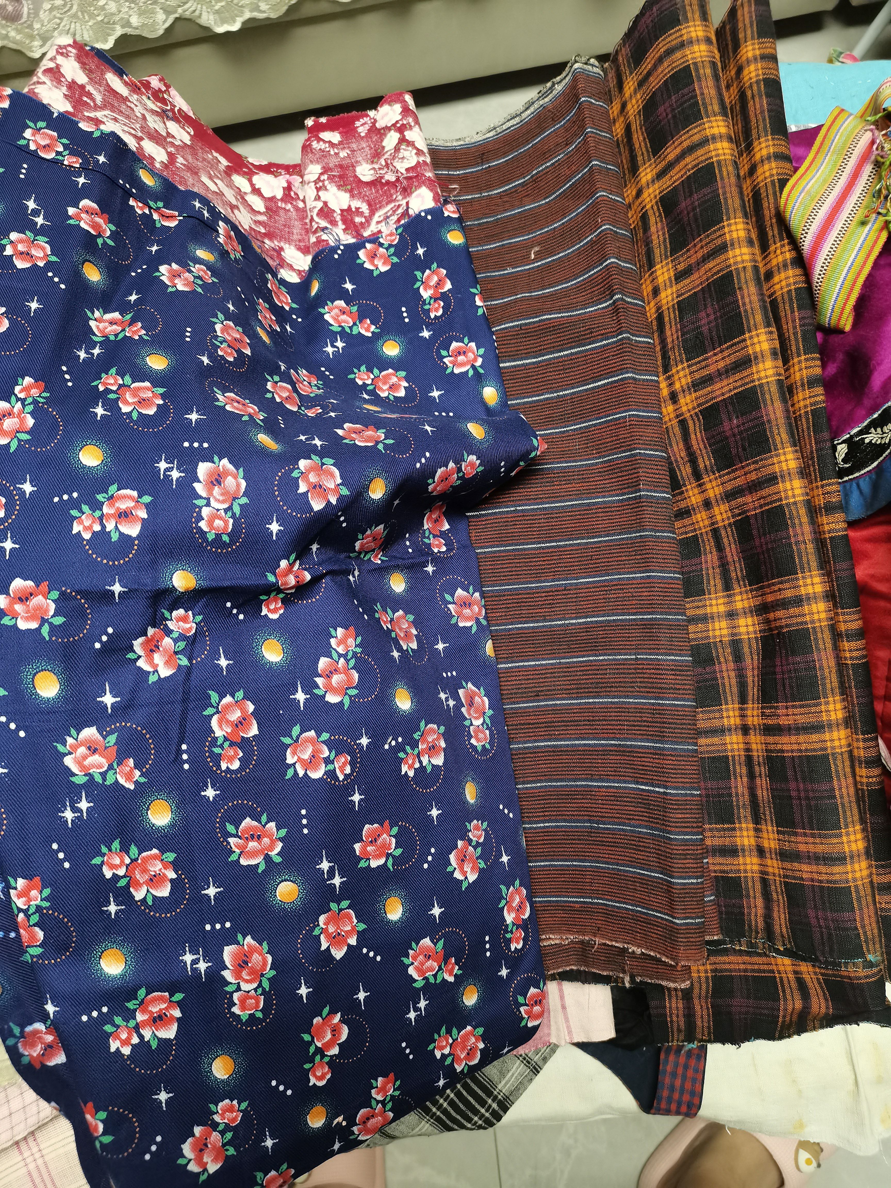 土布老绣，大花布，直播链接，拍多少付多少