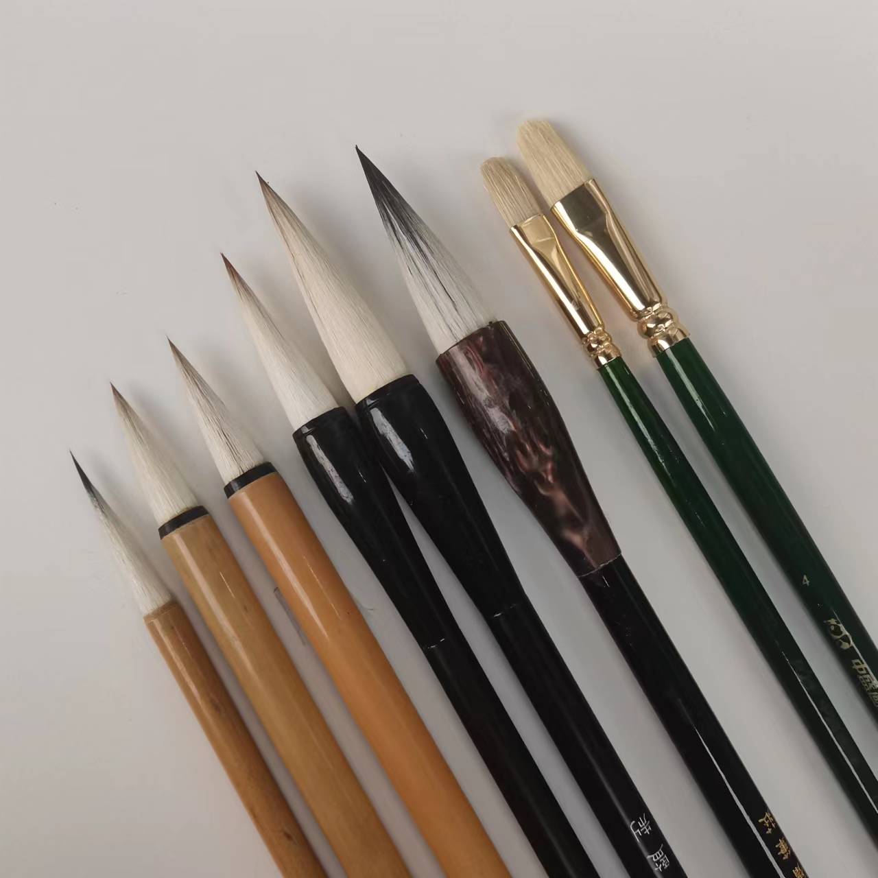 精品王茹动物绘画国画专用毛笔套餐兼毫丝毛勾线染色花鸟没骨工笔