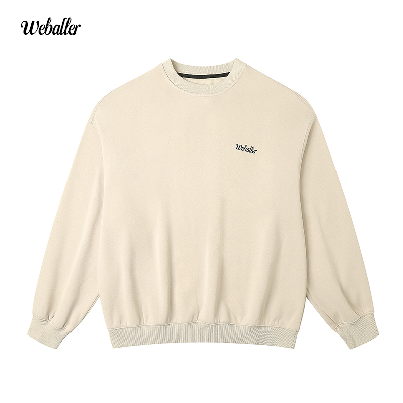 【断码不补】WEBALLER秋冬季加绒圆领卫衣保暖美式篮球运动舒适