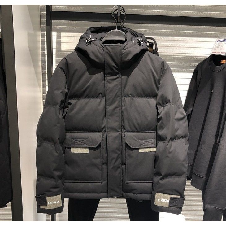 波司澄新款韩系拉链工装羽绒棉男连帽超厚短款休闲套头外
