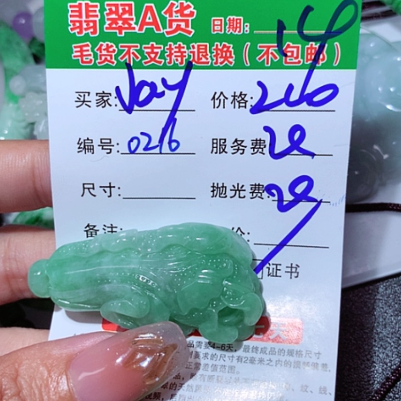 【闪购商品】翡翠颈饰未镶嵌J***Z