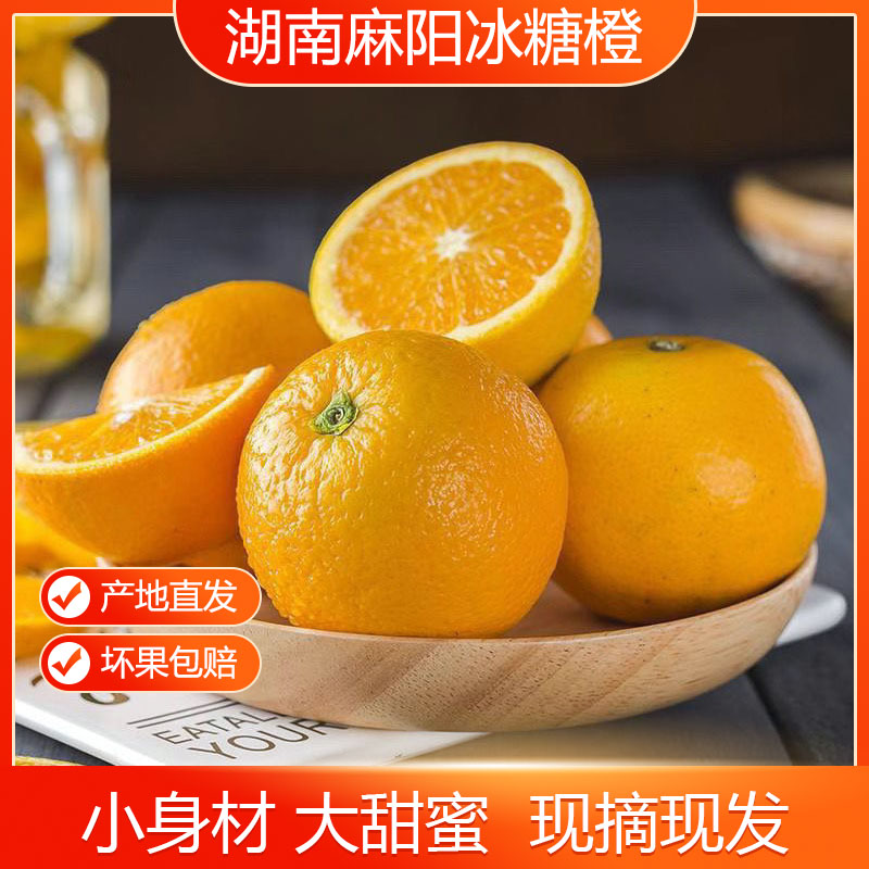 【助农】麻阳冰糖橙现摘现发爆甜多汁甜橙新鲜水果榨汁坏果包赔