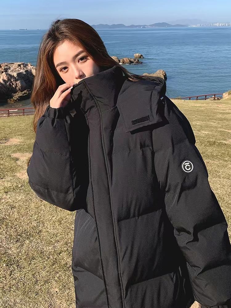 白鸭绒羽绒服女冬季厚外套2023新款韩版宽松长款过膝加厚防