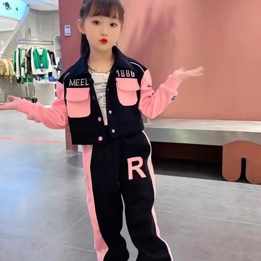 女童秋装套装2024新款时髦洋气儿童装春秋中大童女孩运动服两件套