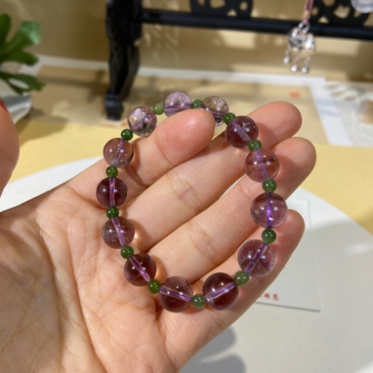 巴西紫水晶手串 紫气东来 九紫离火 