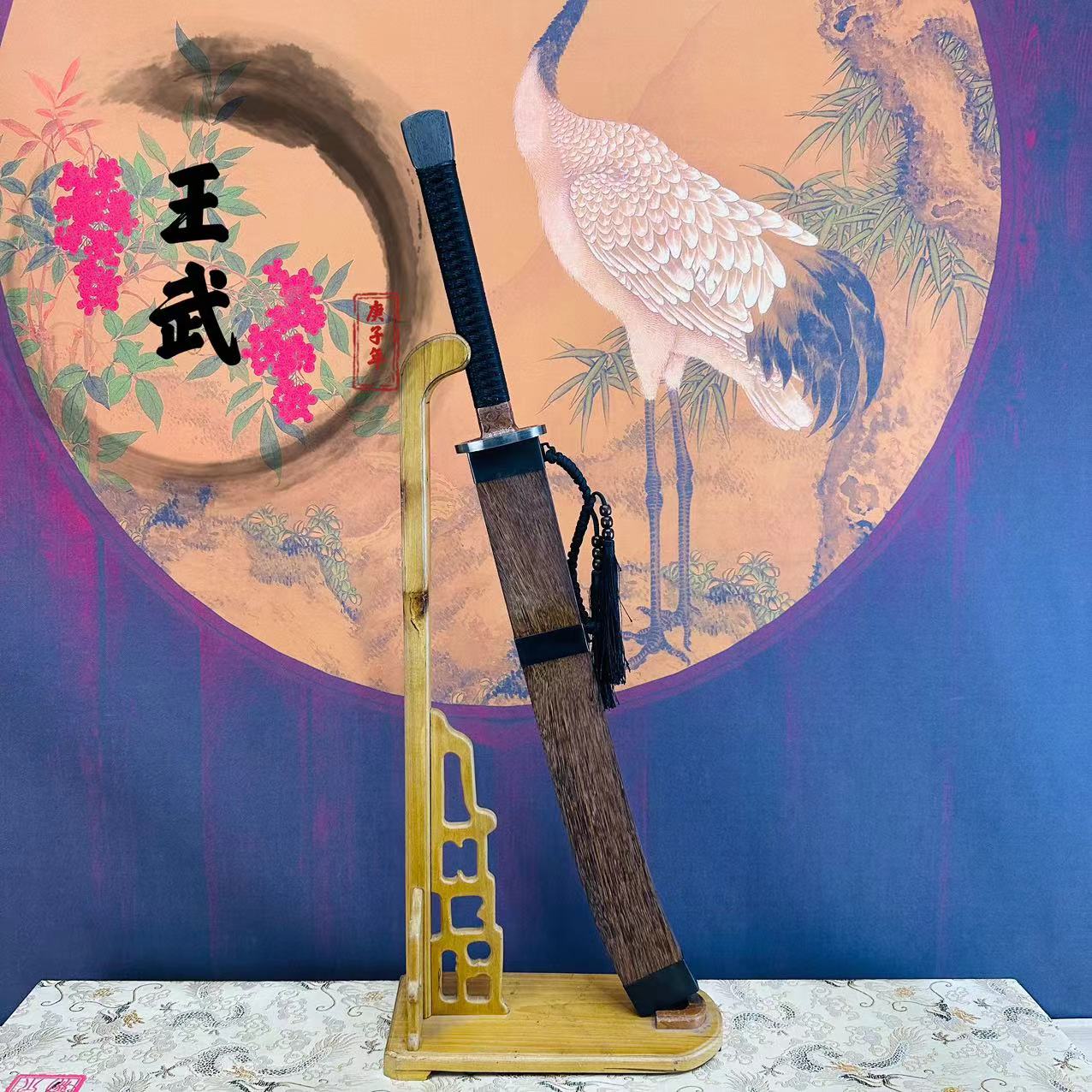 龙泉龙门客栈扭转一体清刀花纹钢制作工艺工艺品收藏品未开刃