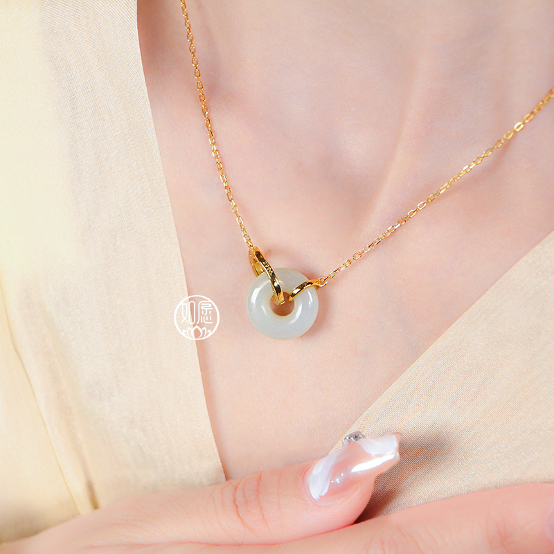 环环相扣 新中式国风精美女士项链气质时尚吊坠