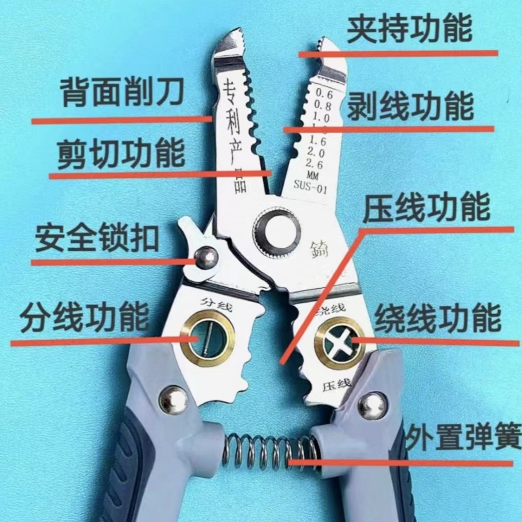 第三代七合一削线分线剥线钳