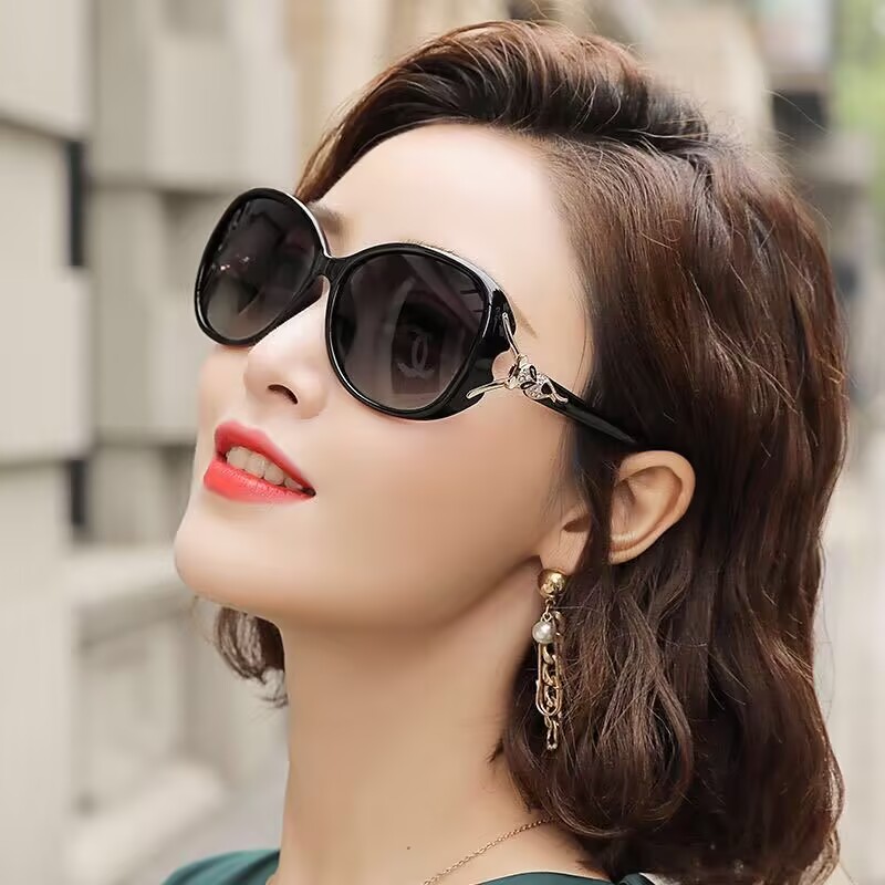 太阳镜女潮人新款明星款复古大框墨镜圆脸防紫外线眼镜优雅遮阳