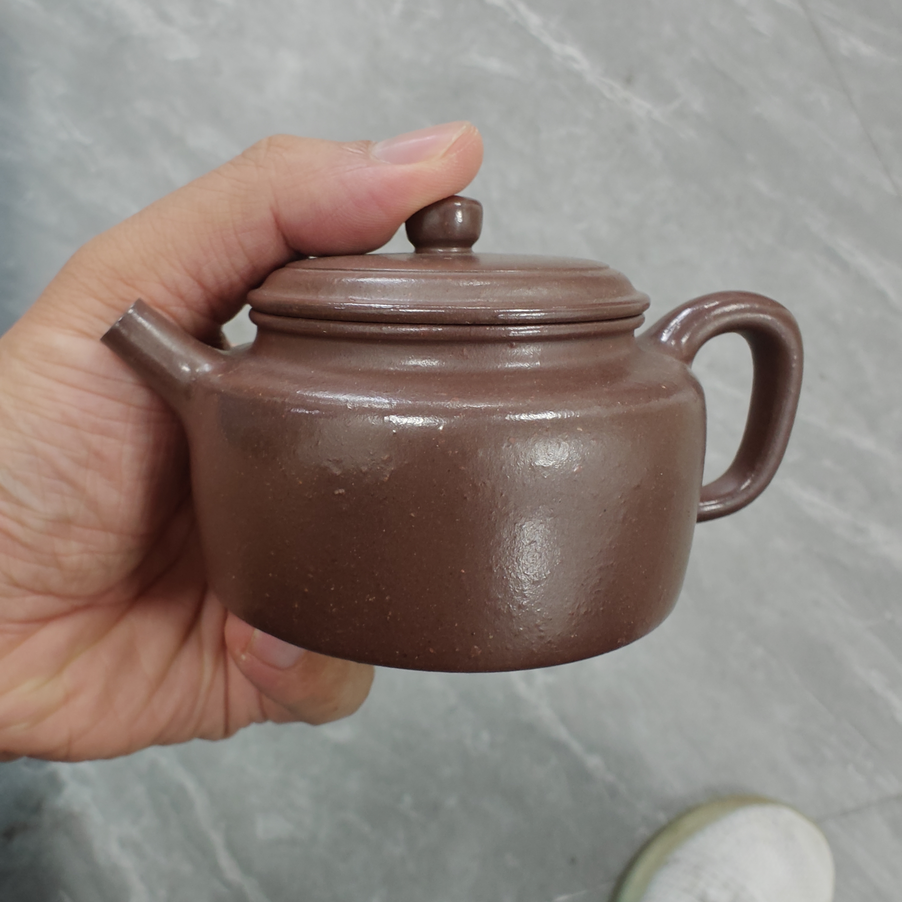 老林紫砂天青德钟壶