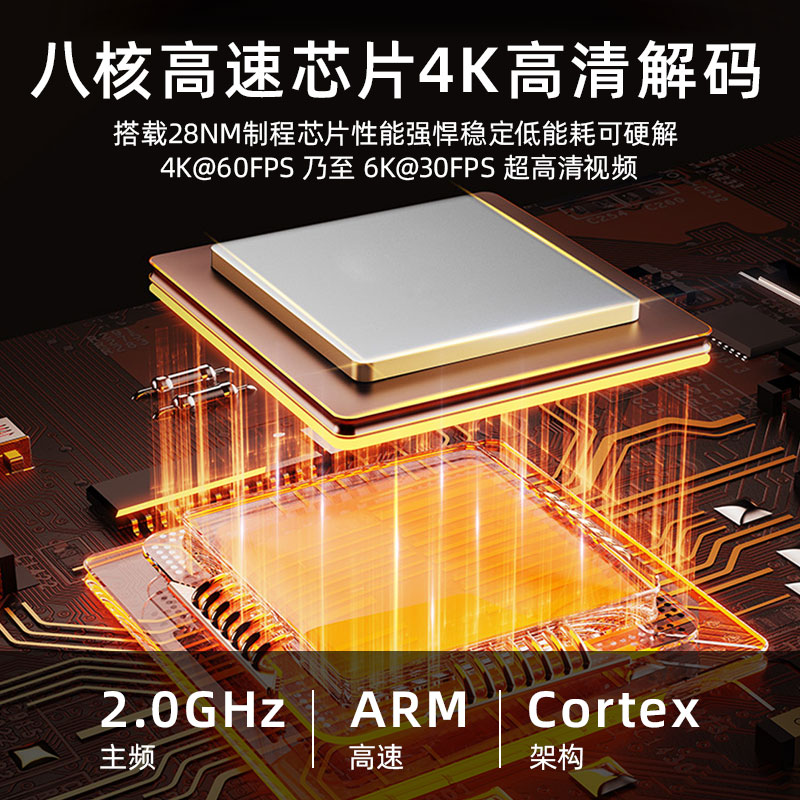 【2023升级款A2】4K超清黑科技看电影机顶盒追剧神器无线全网通qq