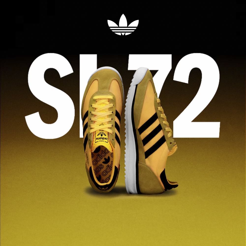 Adidas阿迪达斯三叶草SL72 RS王安宇同款经典运动鞋「T头鞋」IH7912