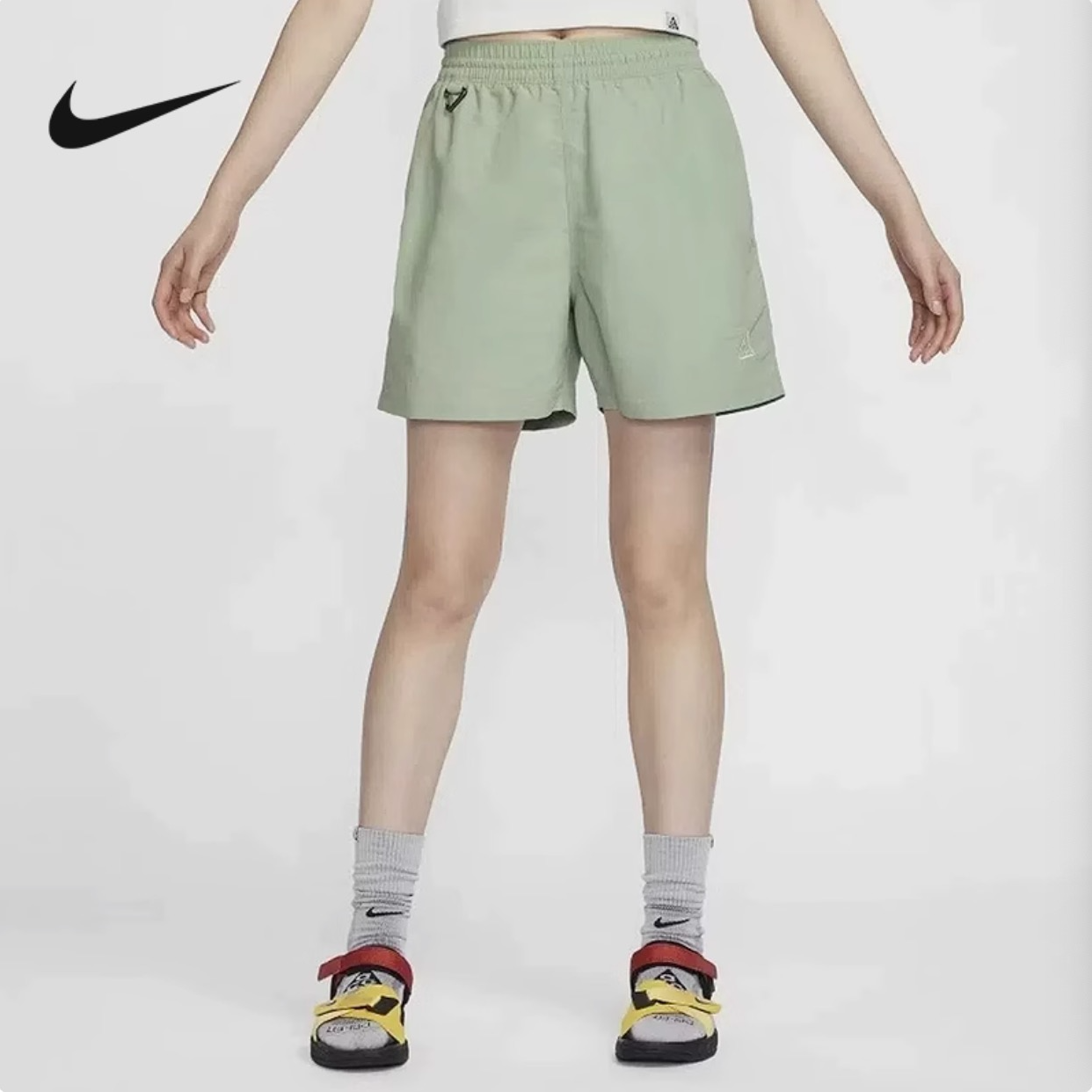 NIKE/耐克ACG女子户外宽松薄款舒适透气跑步运动短裤DV9536-370
