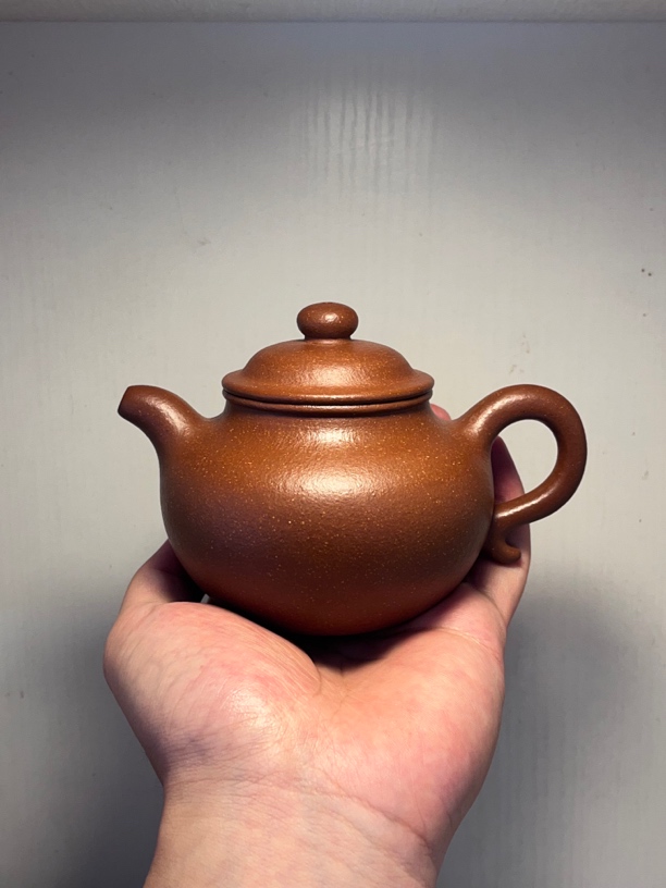 莲子壶全手工制作 原矿红降坡泥容量260cc左右