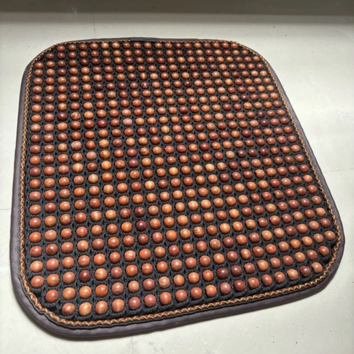 缅花 家具实木原木原色 升级版汽车坐垫  防滑加强