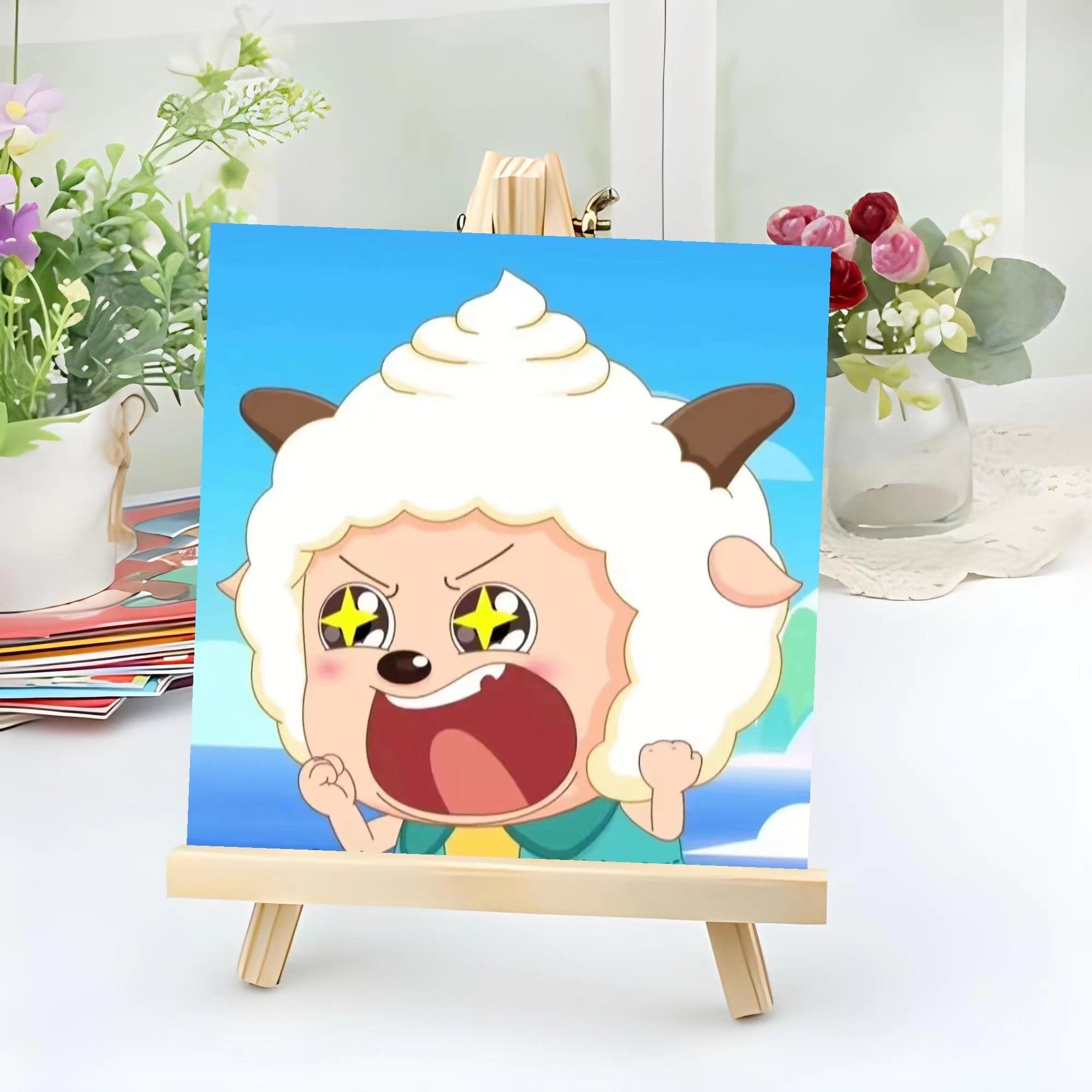 数字油画diy卡通专业填色基础儿童纯手工色彩油彩高级感数字填色