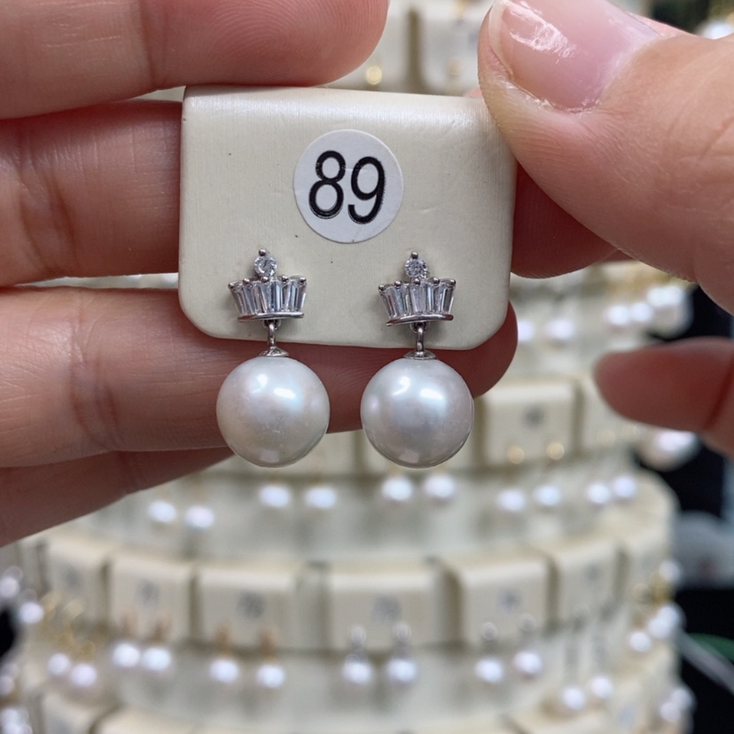 【闪购商品】淡水珍珠耳饰银S925镶嵌
