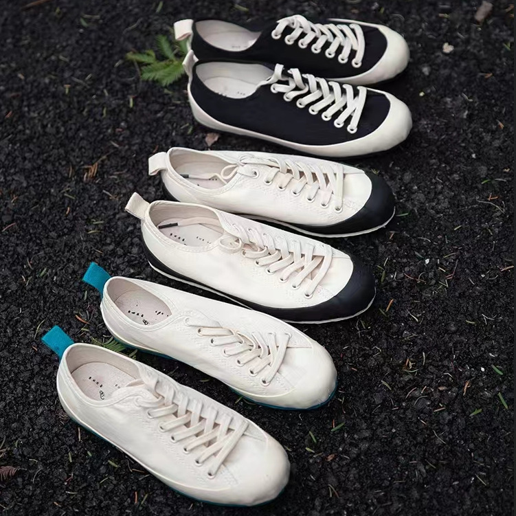 四季款日系纯棉低帮帆布鞋经典休闲运动板鞋复古拼色百搭硫化鞋女