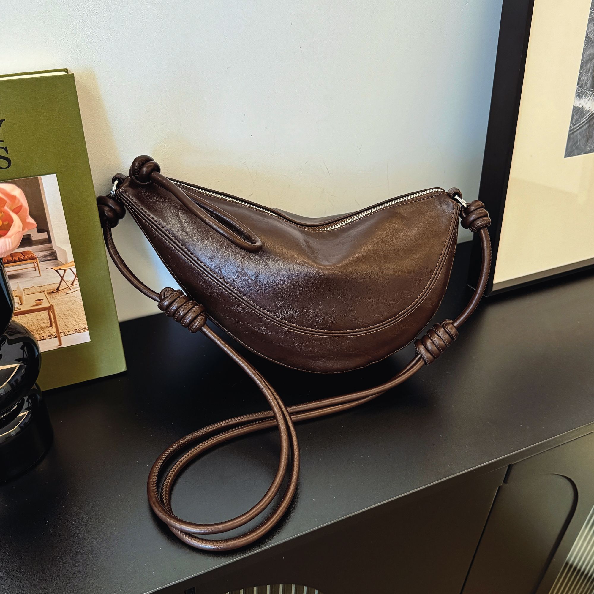 CAHRES&HEKA森系洋气时尚网红女士简约百搭单肩斜挎包包包女款