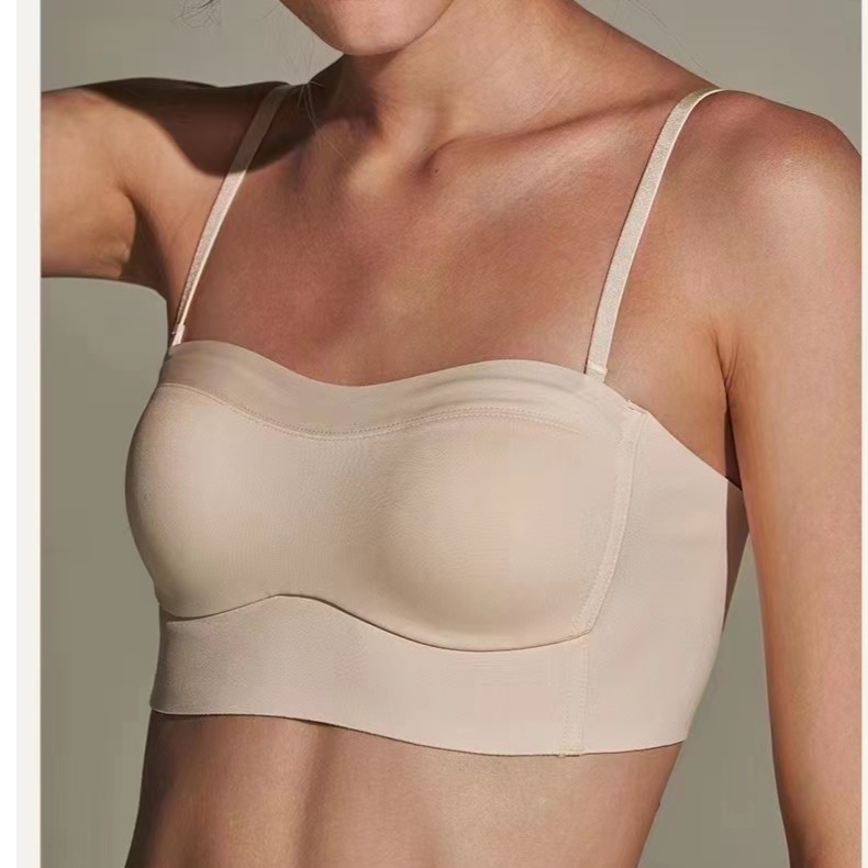 ODUOER【实体售】一片式抹胸吊带背心美背女连续3年自留无肩带内衣