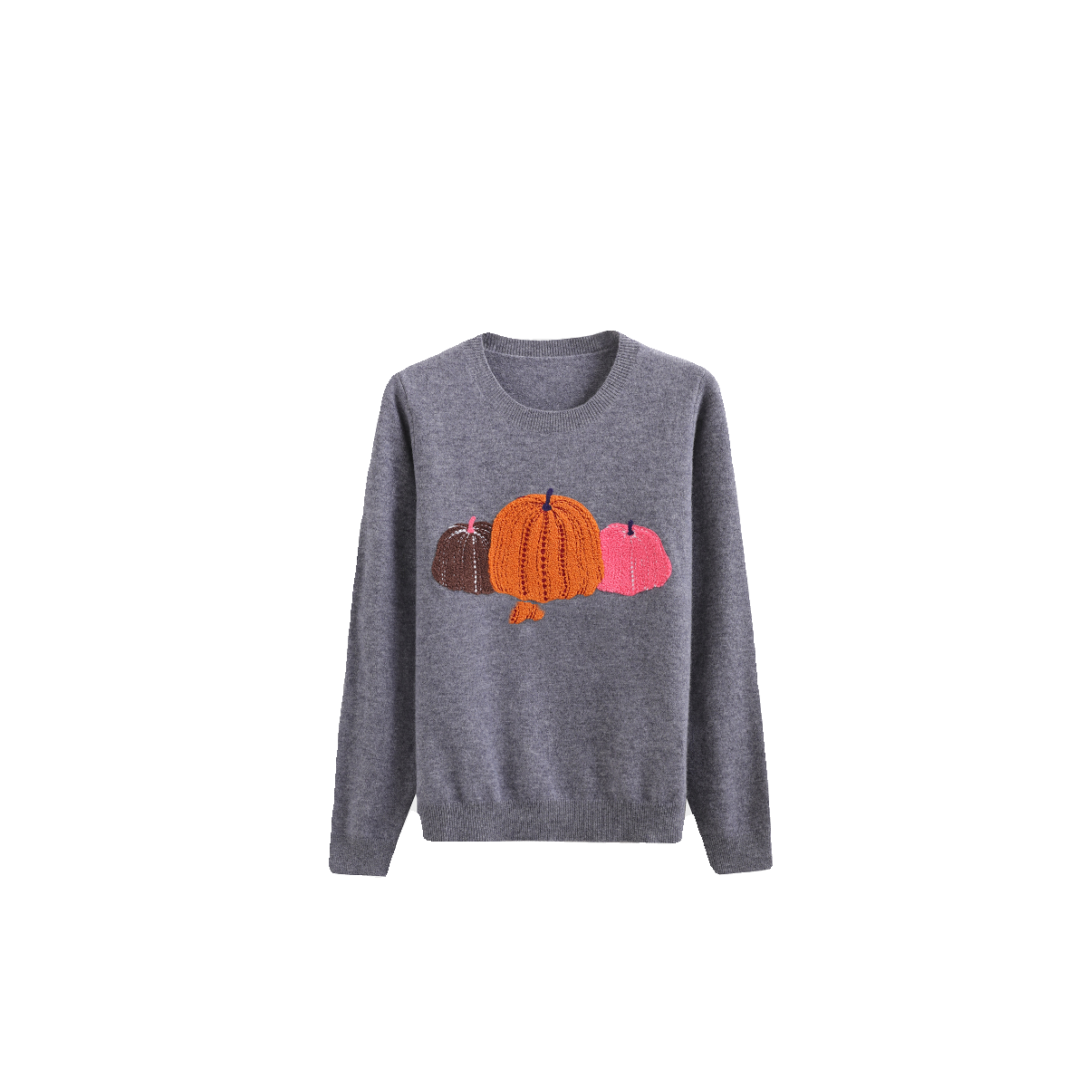 秋冬圆领南瓜女款百分百美丽诺羊毛打底衫