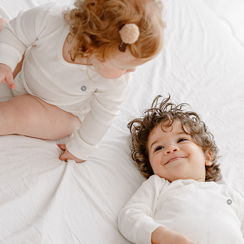 NestDesigns婴儿春秋纯棉保暖婴童幼儿长袖宝宝包屁衣NB23F211U07