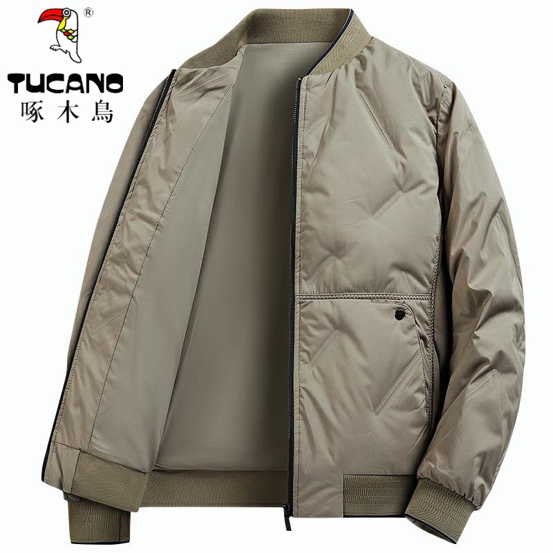 TUCANO/啄木鳥轻薄羽绒服冬季简约立领短款保暖羽绒夹克休闲外套