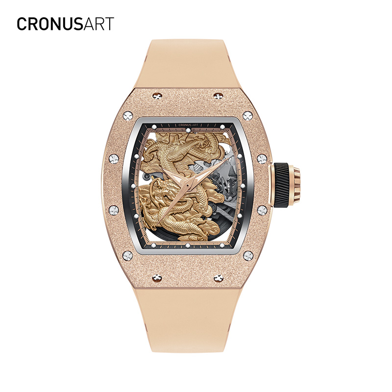 Cronus Art/Cronus Art潮流酒桶型自动机械腕表故宫云龙跨年新年