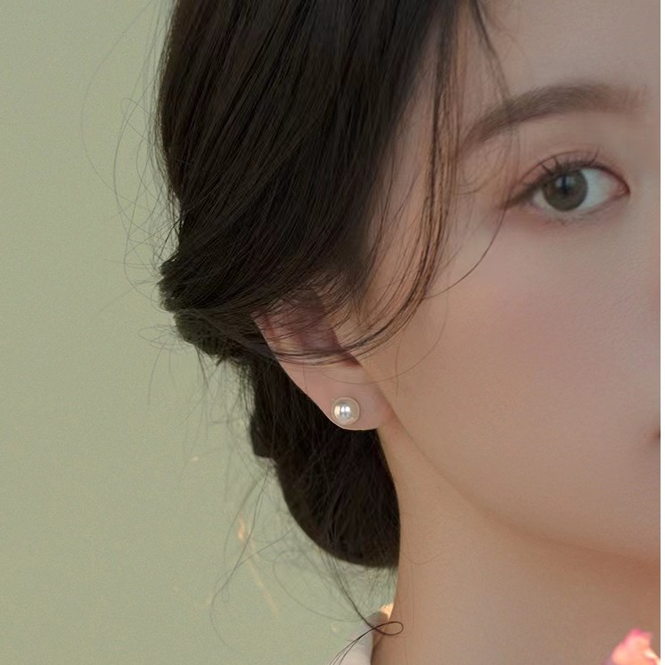 【蚌埠龙湖珍珠】10-11气质网红轻奢时尚百搭小众精致精致耳饰冷风