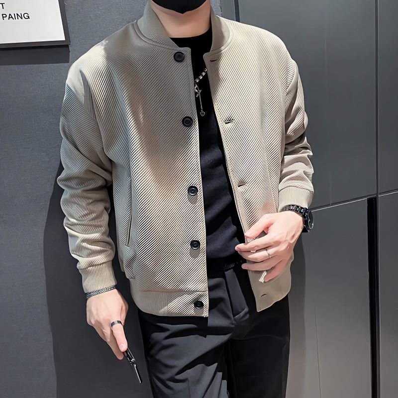 新款痞帅棒球服外套男春秋季高级感休闲工装夹克男士秋装上衣潮牌