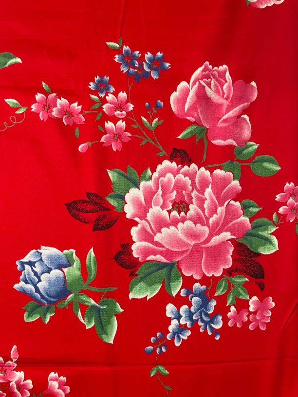 东北大花布 纯棉斜纹老花布 直播链接