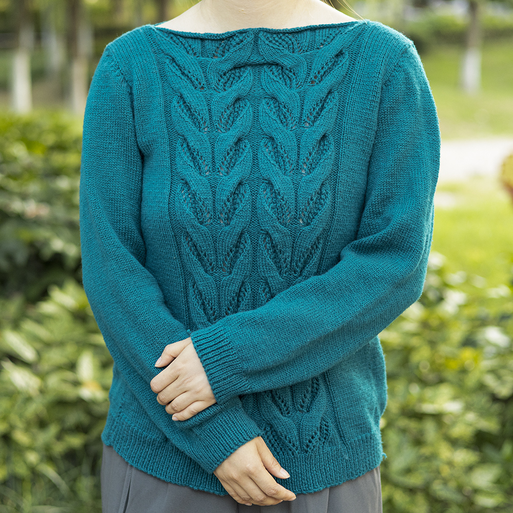 牧云双生花毛衣手工编织纯羊毛线中粗冬季绒线柔软