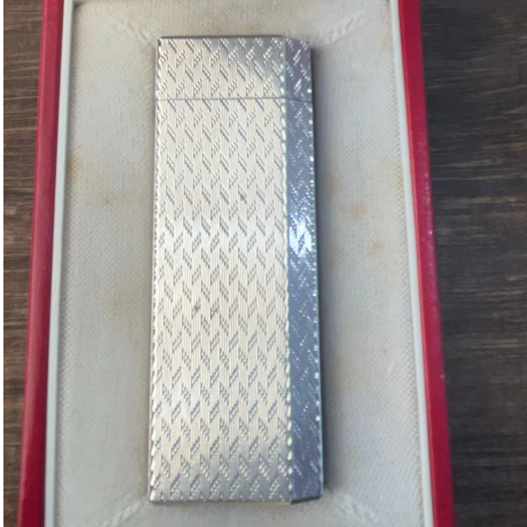 KDY银色五角柳叶纹气体打火机