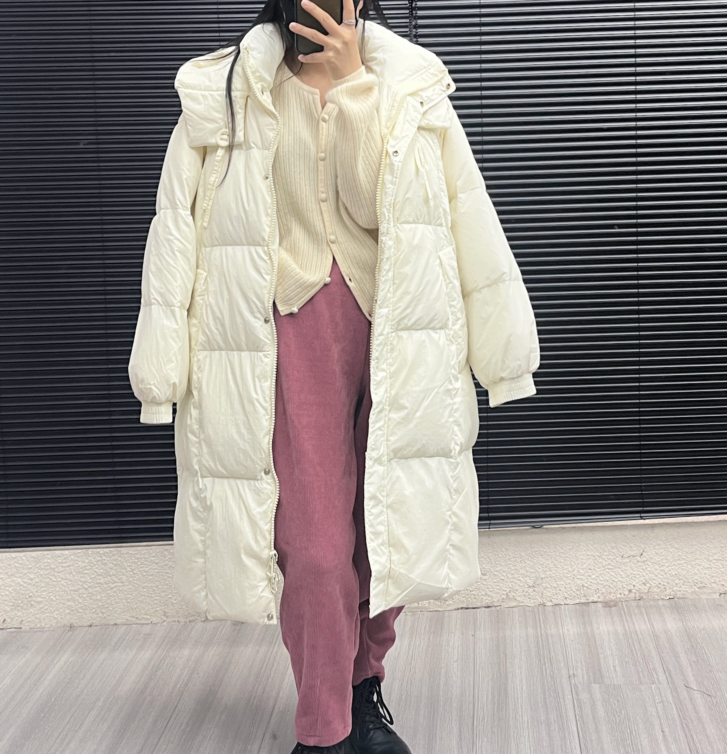 显瘦耐看百搭中长款羽绒服