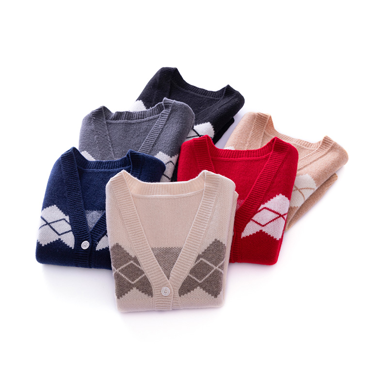 24男童女童100%纯羊毛针织马甲秋冬款韩版简约宝宝洋气背心坎肩