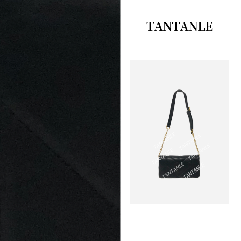 7016黑色-高定百搭经典时尚潮流简约式黑色女包