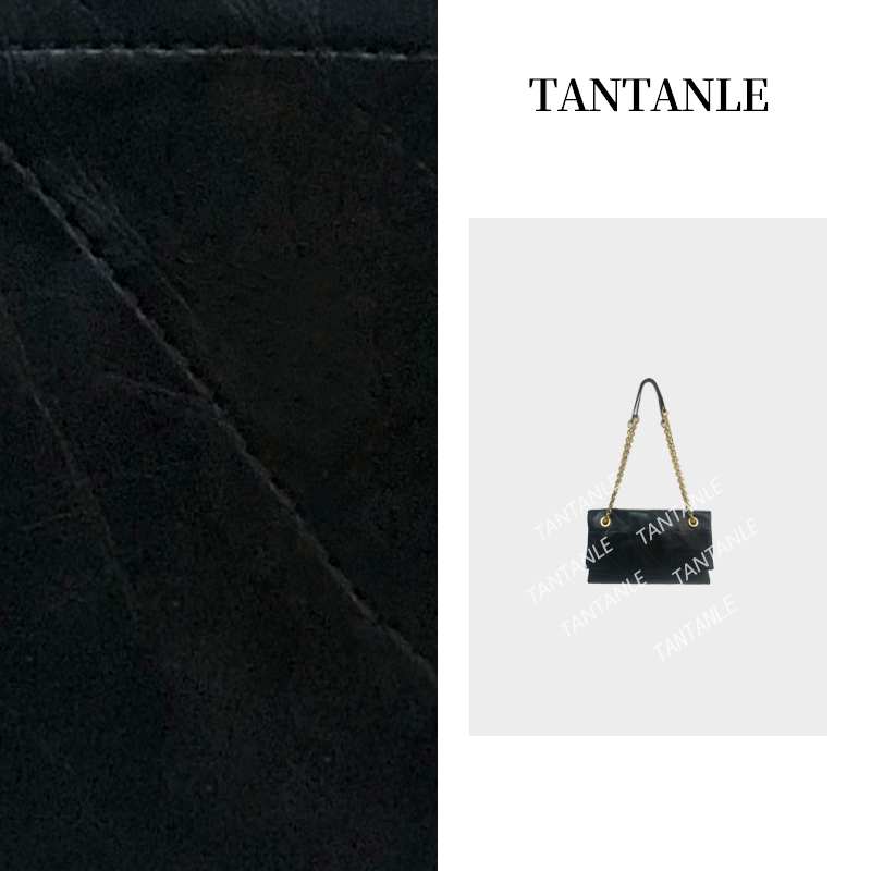 8519黑色-千羽·高定时尚单肩斜跨手提轻奢腋下百搭女包