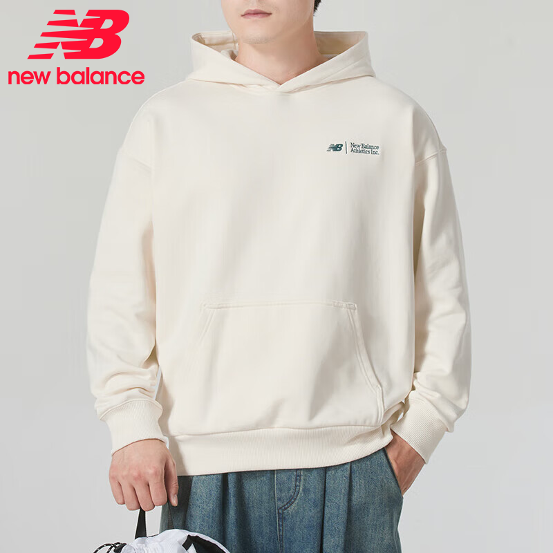 NEW BALANCE 2024秋季新款时尚潮流连帽卫衣舒适保暖 AMT44321