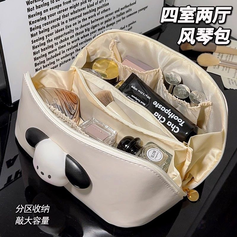 可爱大容量化妆包女便携2023新款超火旅行洗漱化妆品刷风琴收纳袋