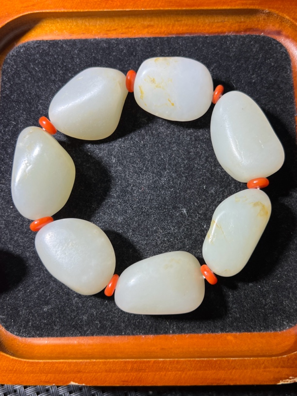 新疆和田玉籽手串116克