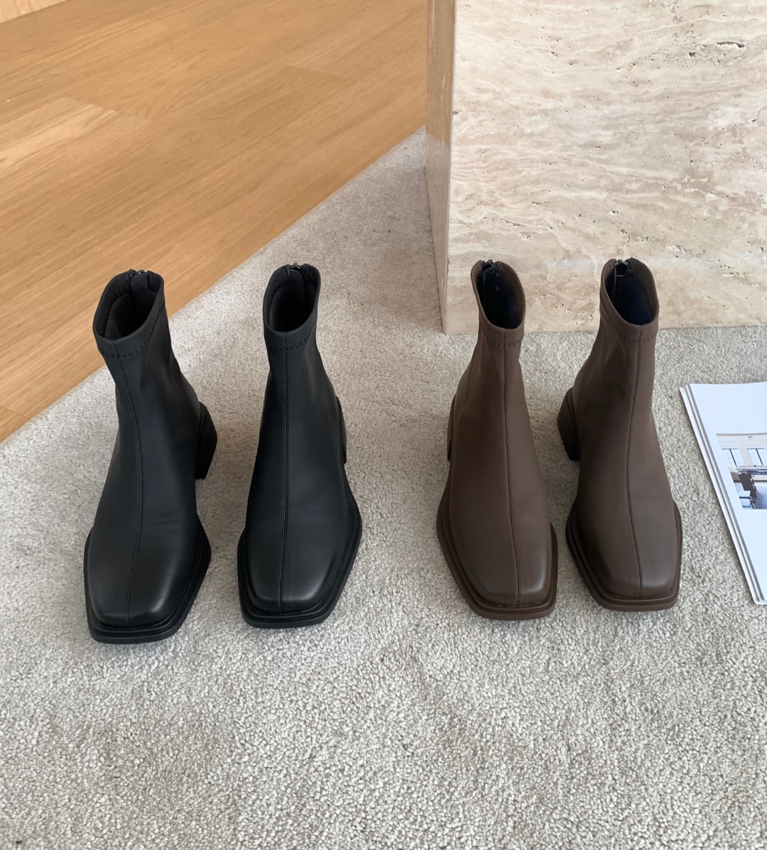 【年底福利】气质百搭厚底时装靴女式新款复古时装靴8871-1