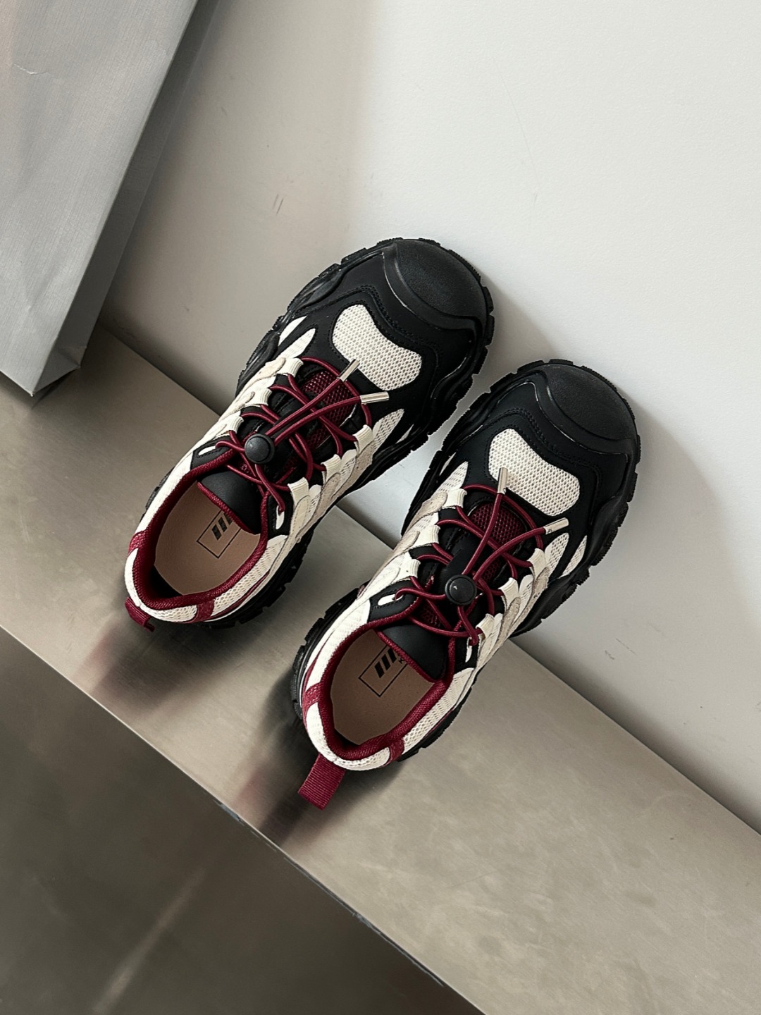BAO/宝小姐【年底福利】交叉绑带小众拼色坡跟登山鞋9600-902